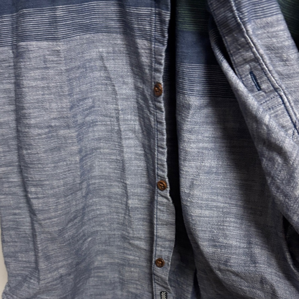Vans Men's Blue and Gray Gradient Shirt - Picture 7 of 9